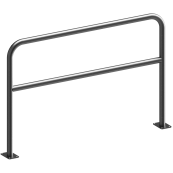 Hoop of steel tube |  48 x 2,5 mm | with cross bar | for plugging down | total width: 1500 mm | total height: 1000 mm | hot-dip galvanized